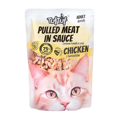 TufTuf Single Nassfutter für Katzen – Stücke in Sauce Beutel 100 g