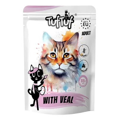 TufTuf Nassfutter für Katzen – Fleischpastete Beutel 300 g TufTuf Nassfutter für Katzen – Fleischpastete Beutel 300 g