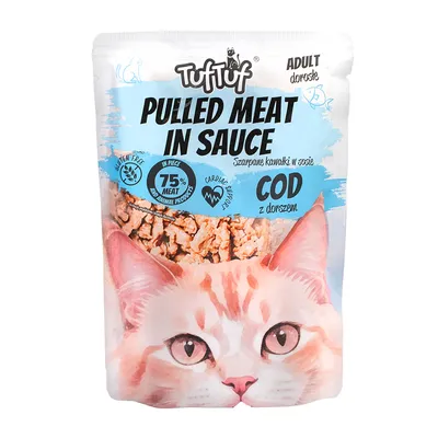 TufTuf Single Nassfutter für Katzen – Stücke in Sauce Beutel 100 g