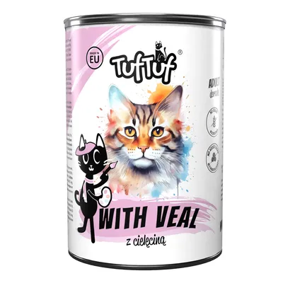 TufTuf Nassfutter für Katzen – Fleischpastete Dose 400 g TufTuf Nassfutter für Katzen – Fleischpastete Dose 400 g