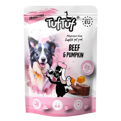 TufTuf Nassfutter für Hunde – Fleischpastete Beutel 300 g TufTuf Nassfutter für Hunde – Fleischpastete Beutel 300 g