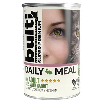 BULTI Daily Meal Adult Nassfutter für Katzen – Dose 400 g BULTI Daily Meal Adult Nassfutter für Katzen – Dose 400 g