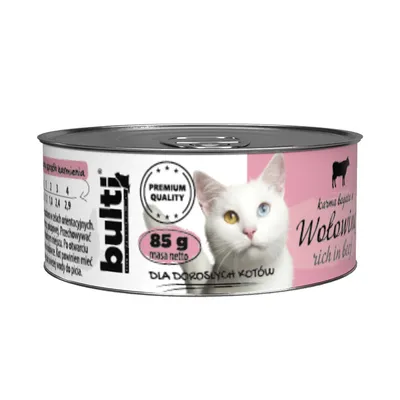 BULTI Nassfutter für Katzen – Alleinfuttermittel Dose 85 g BULTI Nassfutter für Katzen – Alleinfuttermittel Dose 85 g