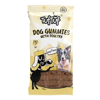 TufTuf Hunde-Gelee Streifen – Hundesnack 6 Stück