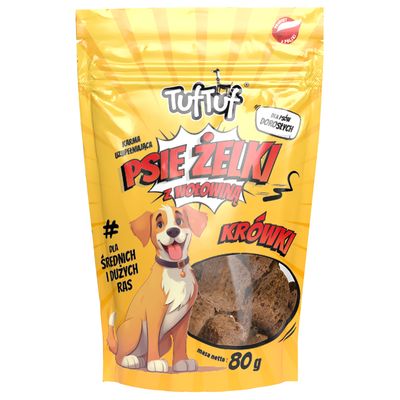 TufTuf Hunde-Gelee Würfel – Hundesnack 80 g