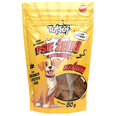 TufTuf Hunde-Gelee Würfel – Hundesnack 80 g TufTuf Hunde-Gelee Würfel – Hundesnack 80 g