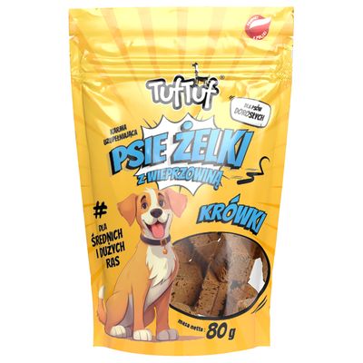 TufTuf Hunde-Gelee Würfel – Hundesnack 80 g