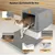 All For Paws Edelstahl Katzentoilette mit Schaufel & Matte All For Paws Edelstahl Katzentoilette mit Schaufel & Matte