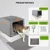 All For Paws Edelstahl Katzentoilette mit Schaufel & Matte All For Paws Edelstahl Katzentoilette mit Schaufel & Matte