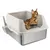 All For Paws Offene Edelstahl Katzentoilette mit Schaufel All For Paws Offene Edelstahl Katzentoilette mit Schaufel