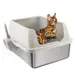 All For Paws Offene Edelstahl Katzentoilette mit Schaufel