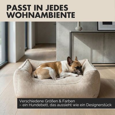 PAW WOW Hundebett ANTON Cord Beige