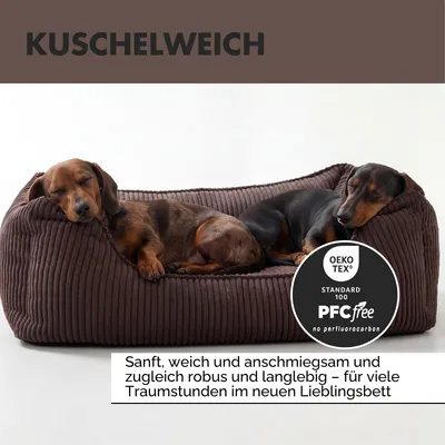 PAW WOW Hundebett ANTON Cord Braun PAW WOW Hundebett ANTON Cord Braun