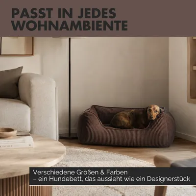 PAW WOW Hundebett ANTON Cord Braun