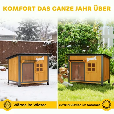 PawHut Outdoor Hundehütte PawHut Outdoor Hundehütte