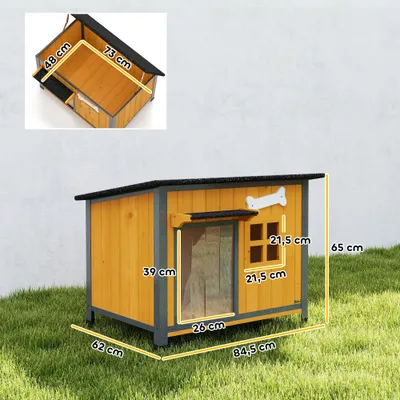 PawHut Outdoor Hundehütte PawHut Outdoor Hundehütte