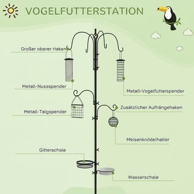 PawHut Vogel Futterstation