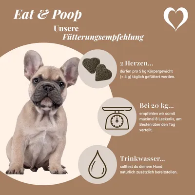 LEO LÖWENHERZ Eat and Poop 370g Hundeleckerli mit Flohsamenschalen LEO LÖWENHERZ Eat and Poop 370g Hundeleckerli mit Flohsamenschalen