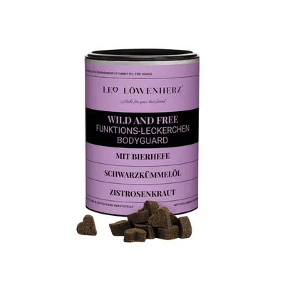 LEO LÖWENHERZ Wild and Free 370g Hundeleckerli mit Bierhefe & Zistrose LEO LÖWENHERZ Wild and Free 370g Hundeleckerli mit Bierhefe & Zistrose