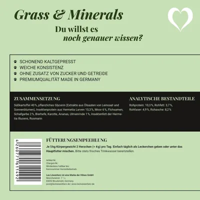 LEO LÖWENHERZ Gras und Minerals 370g Hundeergänzungsfutter LEO LÖWENHERZ Gras und Minerals 370g Hundeergänzungsfutter