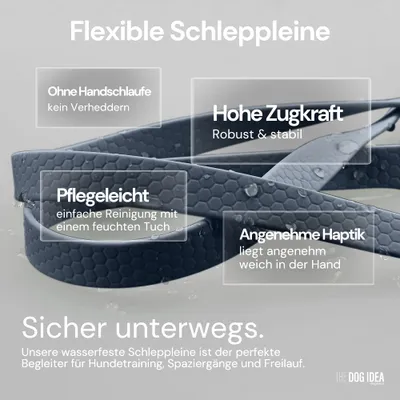 THE DOG IDEA Schleppleine für Hunde Petrol THE DOG IDEA Schleppleine für Hunde Petrol