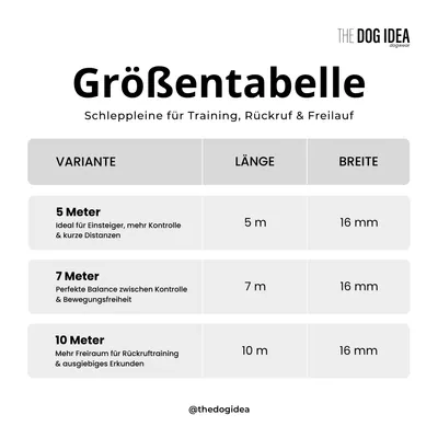 THE DOG IDEA Schleppleine für Hunde Mint THE DOG IDEA Schleppleine für Hunde Mint