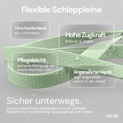 THE DOG IDEA Schleppleine für Hunde Mint THE DOG IDEA Schleppleine für Hunde Mint