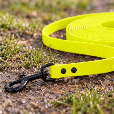 THE DOG IDEA Schleppleine für Hunde Neongelb