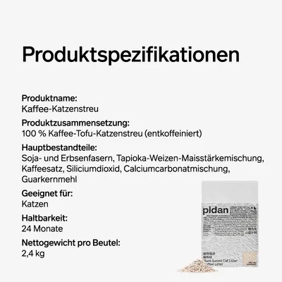 pidan Kaffee-Katzenstreu pidan Kaffee-Katzenstreu
