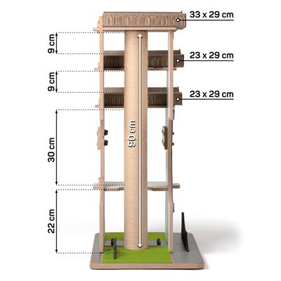 Canadian Cat Company Kratzmöbel CHÀTEAU TATZBERG Kletterturm