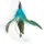 L 20 x B 2 x H 1 cm - blau-grün