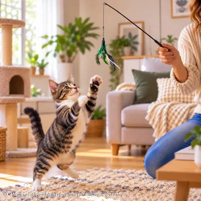 Canadian Cat Company Katzenangel-Anhänger Feder mit Glöckchen Canadian Cat Company Katzenangel-Anhänger Feder mit Glöckchen