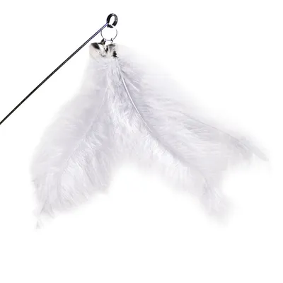 Canadian Cat Company Katzenangel-Anhänger Feder mit Glöckchen