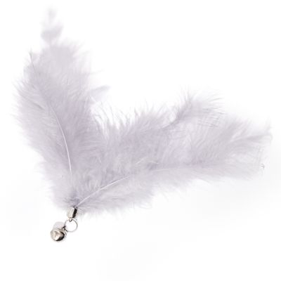 Canadian Cat Company Katzenangel-Anhänger Feder mit Glöckchen