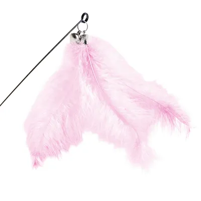 Canadian Cat Company Katzenangel-Anhänger Feder mit Glöckchen