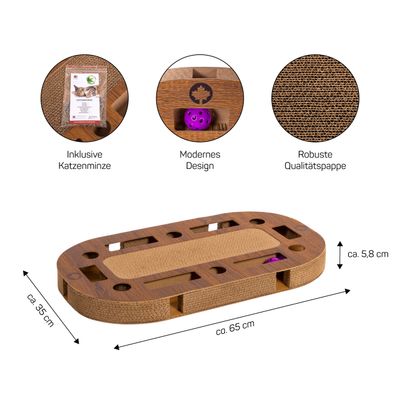 Canadian Cat Company Katzenspielplatz PLAYPLATE mit Kratzpappe