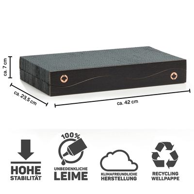Canadian Cat Company Kratzblock aus zwei Kratzwellen 2 in 1 Kratzpappe
