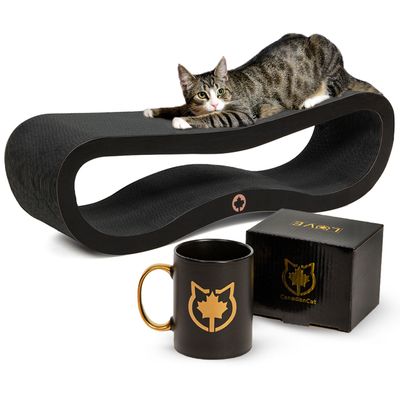 Canadian Cat Company Kratzbrett Set ORBIT 2.0 & LOVE-Tasse