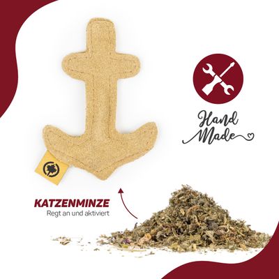 Canadian Cat Company Spielkissen aus Leder mit Katzenminze