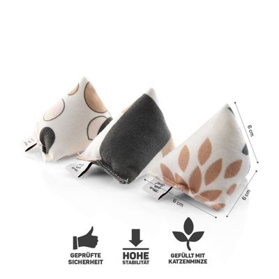 Canadian Cat Company 3er-Set Katzenminze Mini-Pyramiden