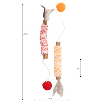Canadian Cat Company Katzenspielzeug 2er-Set Matatabi-Stick