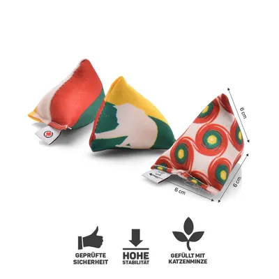 Canadian Cat Company 3er-Set Katzenminze Mini-Pyramiden