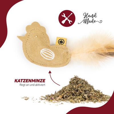 Canadian Cat Company Spielkissen aus Leder mit Katzenminze