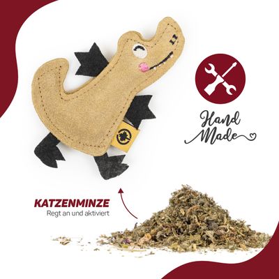 Canadian Cat Company Spielkissen aus Leder mit Katzenminze
