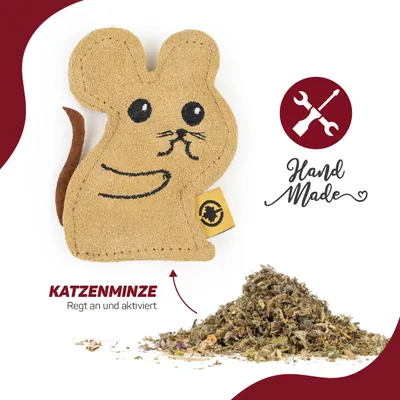 Canadian Cat Company Spielkissen aus Leder mit Katzenminze Canadian Cat Company Spielkissen aus Leder mit Katzenminze