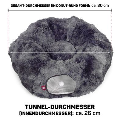 Canadian Cat Company Katzentunnel OTIS Donut-Tunnel inkl. Liegekissen