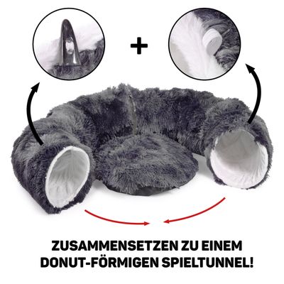 Canadian Cat Company Katzentunnel OTIS Donut-Tunnel inkl. Liegekissen