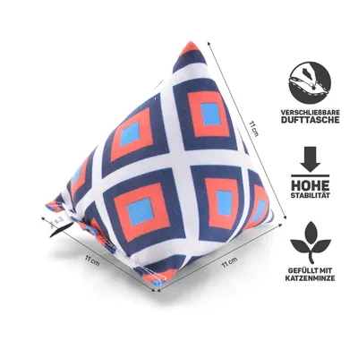 Canadian Cat Company Schmusekissen 6er-Set Katzenminze Pyramide XL