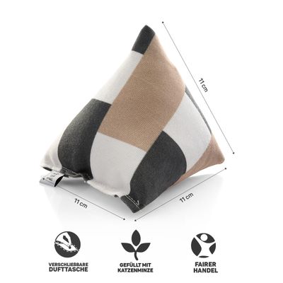 Canadian Cat Company Schmusekissen 6er-Set Katzenminze Pyramide XL