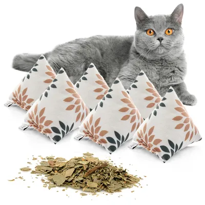 Canadian Cat Company Schmusekissen 6er-Set Katzenminze Pyramide XL